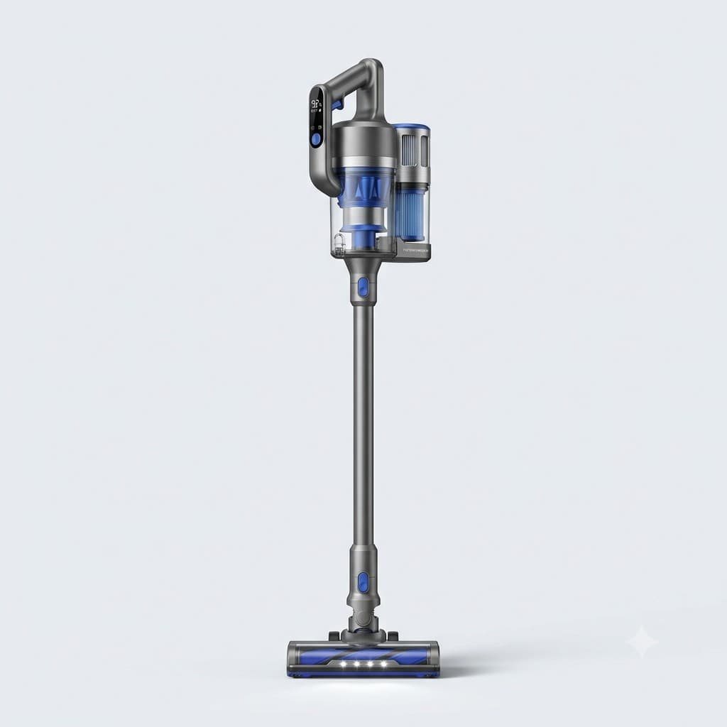 FasterHomeGear Cordless Stick Vacuum with HEPA Filtration